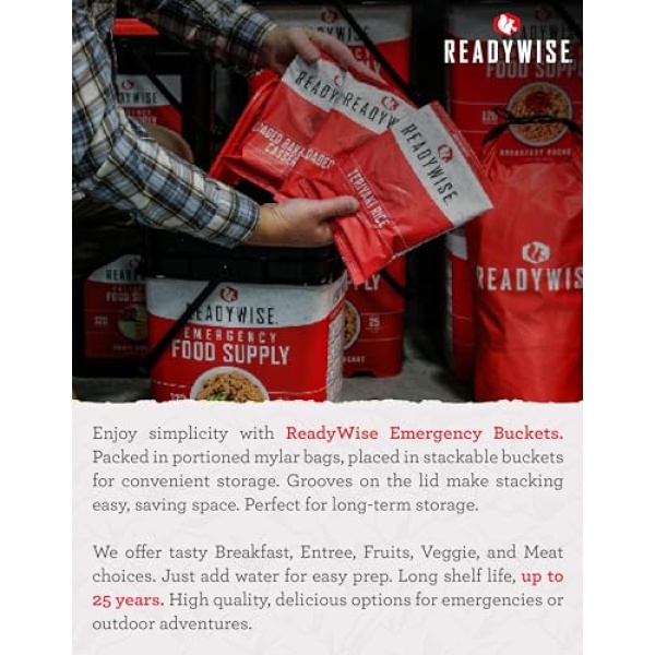 READYWISE - Powdered Eggs Bucket, 144 Servings, 25-Year Shelf Life