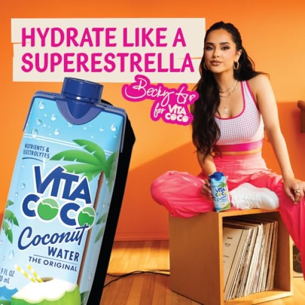 Vita Coco Pure Organic Coconut Water, 330 ml (Pack of 12)