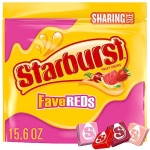 STARBURST FaveReds Fruit Chews, Sharing Size, 442g Bag