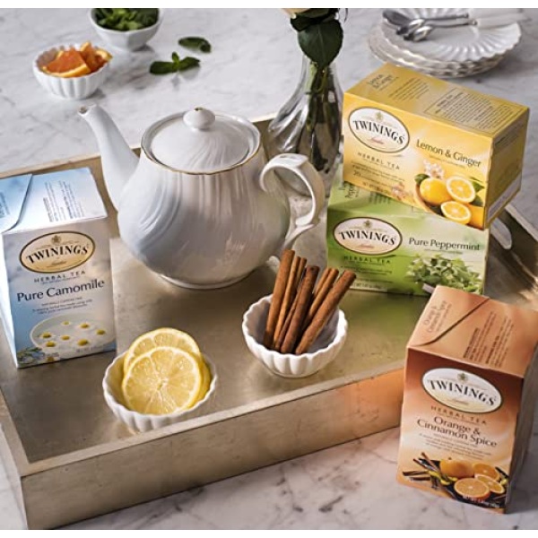 Twinings Herbal Tea Assortment (40) with Honey Sticks