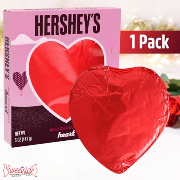 HERSHEYS Milk Chocolate Heart, 142g, 1 pack