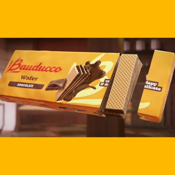 Bauducco Strawberry Wafers - 142g Pack