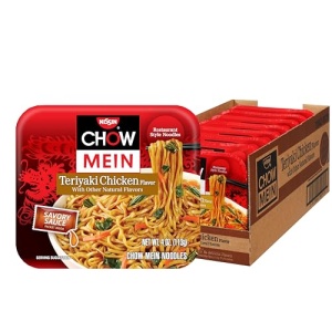 Nissin Teriyaki Chicken Chow Mein, 113g (Pack of 8)