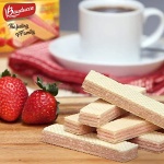 Bauducco Strawberry Wafers - 142g Pack