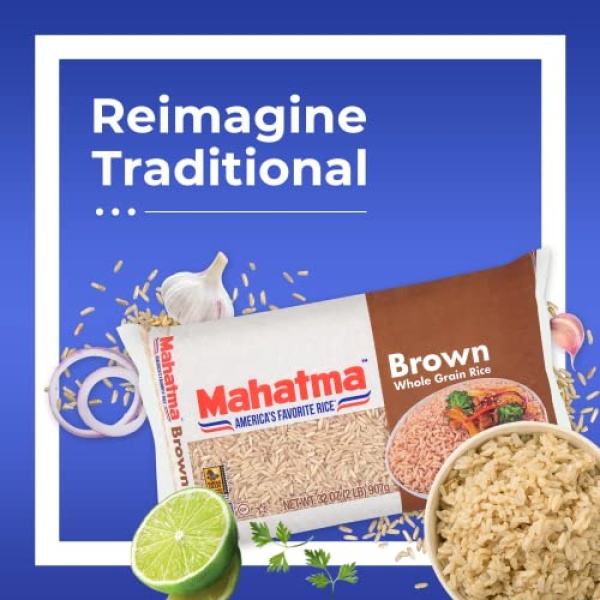 Mahatma Whole-Grain Brown Rice, 907g Bag