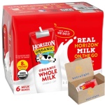 Horizon Organic Shelf-Stable Whole Milk, 237ml, 6 Pack