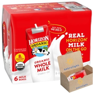 Horizon Organic Shelf-Stable Whole Milk, 237ml, 6 Pack