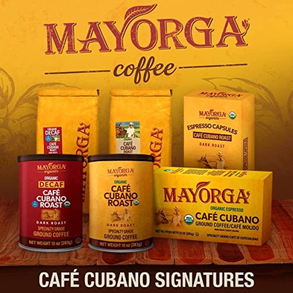 Mayorga Organics Cubano Dark Roast Whole Bean Coffee 907g