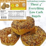 Low Carb NY Style Everything Bagels (3 Pack) - 336g