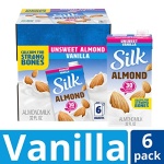 Silk Shelf-Stable Almond Milk, Unsweetened Vanilla, 946ml