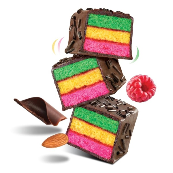 The Original Cakebites, Classic Italian Rainbow, 8 Pack