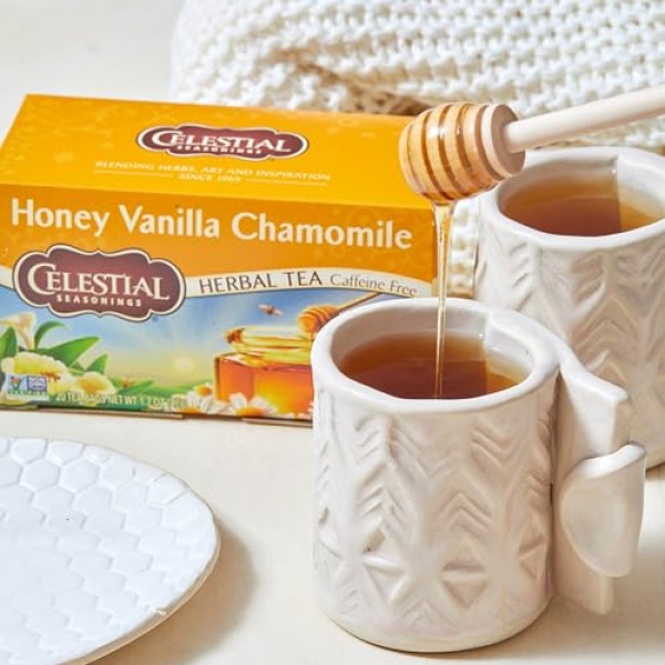 Celestial Honey Vanilla Chamomile Tea, 20 Bags, Pack of 6