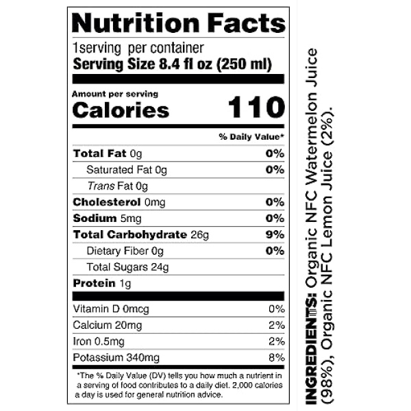 Pomona Organic Cold Pressed Watermelon Juice, 250ml (12 Pack)