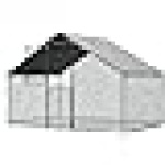 UD Patio Metal Chicken Coop, 2 Doors, 1.8x3x1.8m