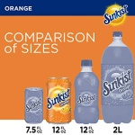 Sunkist Orange Soda, 355 ml (Pack of 12)