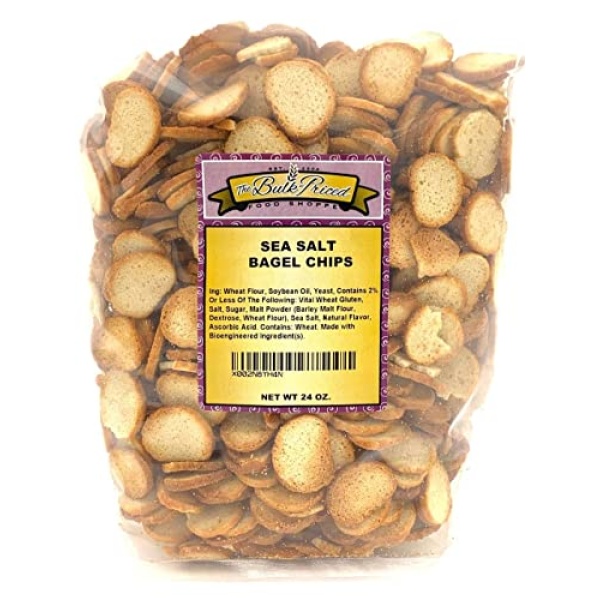 Sea Salt Bagel Chips, 680g Resealable Bag