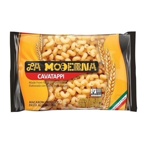 La Moderna Cavatappi Pasta, Durum Wheat Semolina, 454g