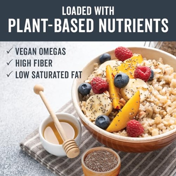 Viva Naturals Organic Chia Seeds 454g - Omega-3 & Vegan Protein