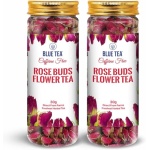 BLUE TEA - Rose Buds Tea - 60g (Pack of 2) - Caffeine Free