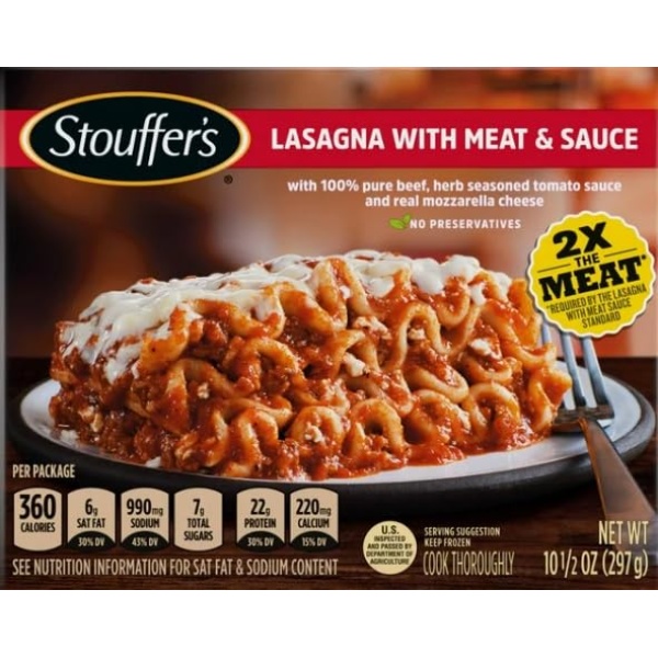 Salutem Vita - Stouffer's Variety Pack Frozen Meals, 8-Pack