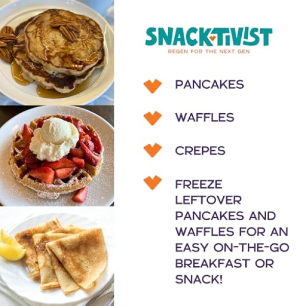 Snacktivist Gluten-Free Vegan Pancake & Waffle Mix 652g