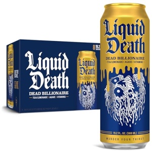 Liquid Death Dead Billionaire Iced Tea, 8-Pack (570ml)