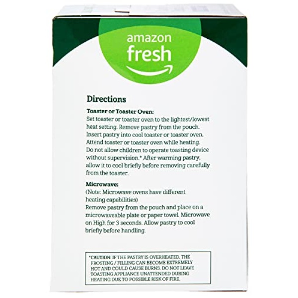 Amazon Fresh Blueberry Toaster Pastries, 8 Count