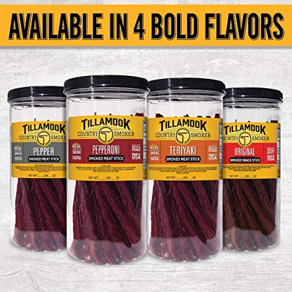 Tillamook Teriyaki Smoked Sausages, 430g, 20 Count