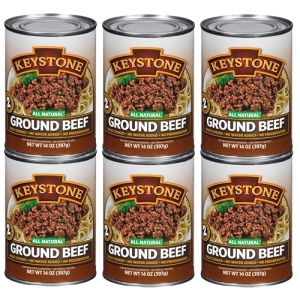 Keystone All Natural Ground Beef 397g Canned Meat Pack of 6