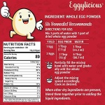 Eggylicious Whole Egg Powder, 454g, Non-GMO, No Additives