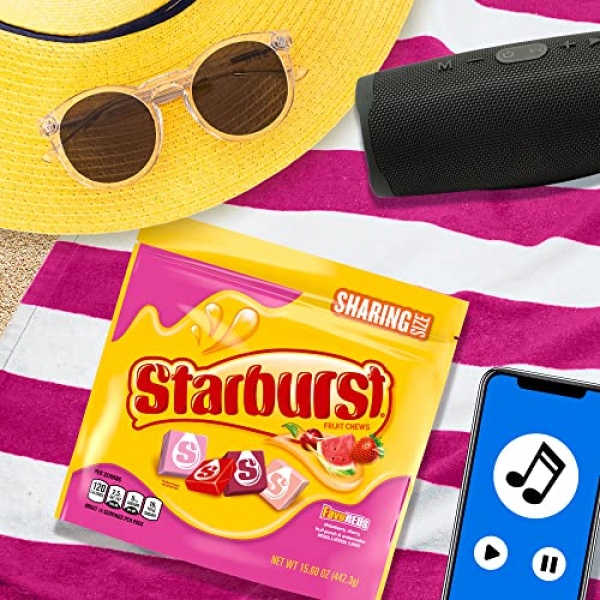 STARBURST FaveReds Fruit Chews, Sharing Size, 442g Bag