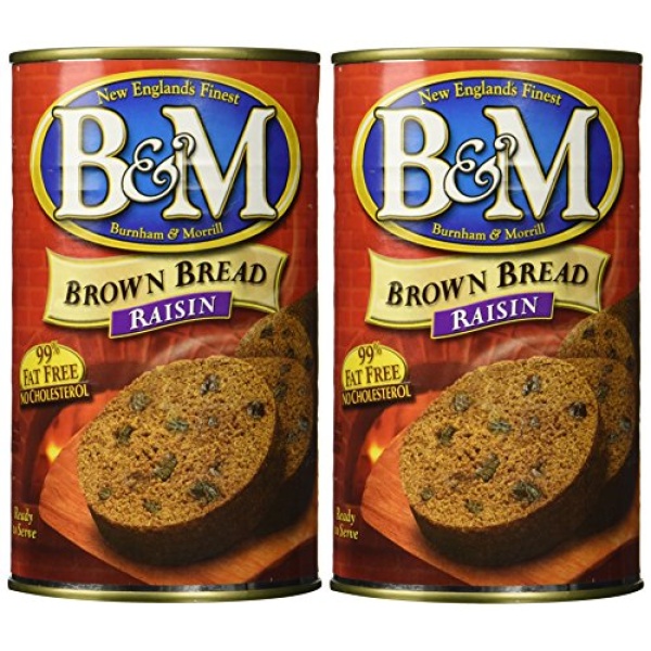 B & M Brown Raisin Bread, 454g (Pack of 2)