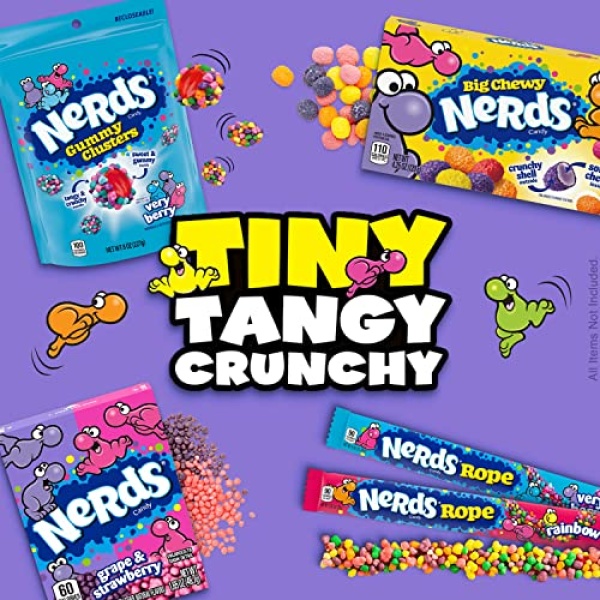 Nerds Gummy Clusters, Very Berry, 227g Resealable Bag