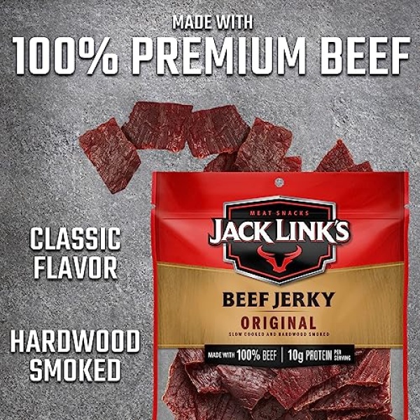 Jack Link's Original Beef Jerky, 74g, 10g Protein