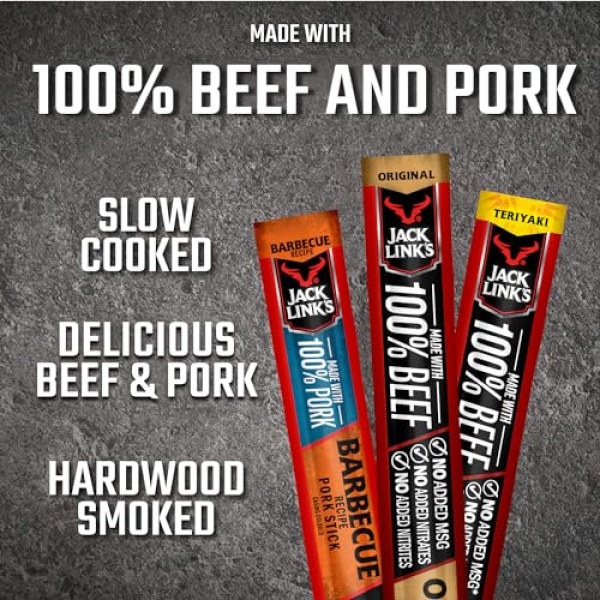 Jack Link's Beef & Pork Sticks - 20 Count (26g each)