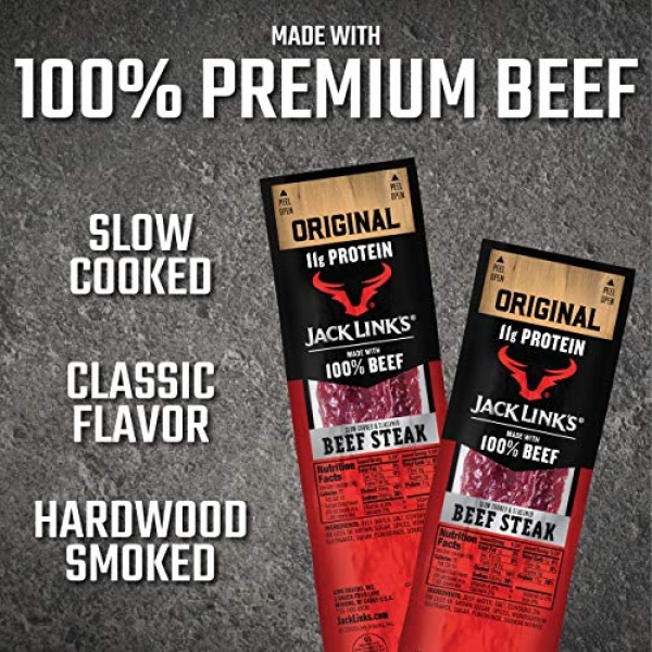 Jack Links Beef Steak Strips, Original, 28g (Pack of 12)