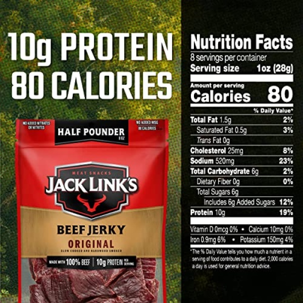 Jack Link's Original Beef Jerky, 227g - 96% Fat Free
