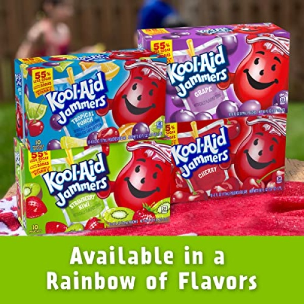 Kool-Aid Jammers Strawberry Kiwi Kids Drink (10 ct, 177 ml)
