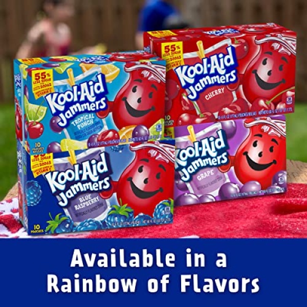 Kool-Aid Jammers Blue Raspberry Kids Drink (10 ct, 177 ml)