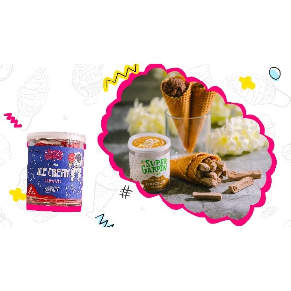 Super Garden Freeze Dried Chocolate Ice Cream (40g)