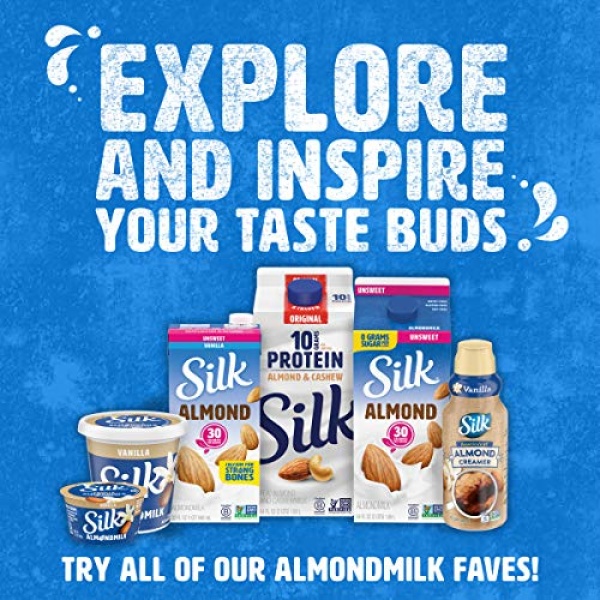 Silk Shelf-Stable Almond Milk, Unsweetened Vanilla, 946ml