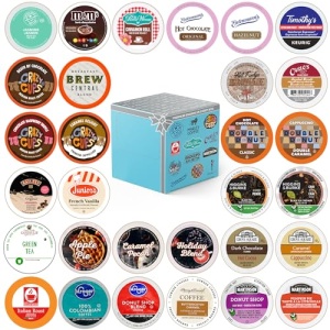 Variety Pack: Coffee, Tea, Hot Chocolate & Cappuccino, 30 Pods