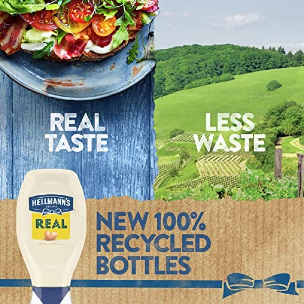 Hellmann's Real Mayonnaise Squeeze Bottle 3 Count 567g