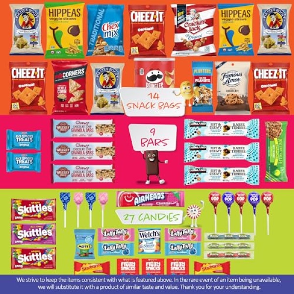 Snacky Bliss Bites - 50 Count Sweet Treats Gift Basket