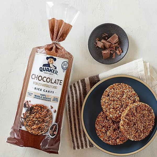 Quaker Chocolate Rice Cakes, 3-Pack