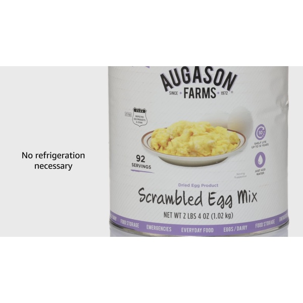 Augason Farms Scrambled Egg Mix, 1.02 kg No. 10 Can