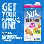 Silk Shelf-Stable Almond Milk, Unsweetened Vanilla, 946ml
