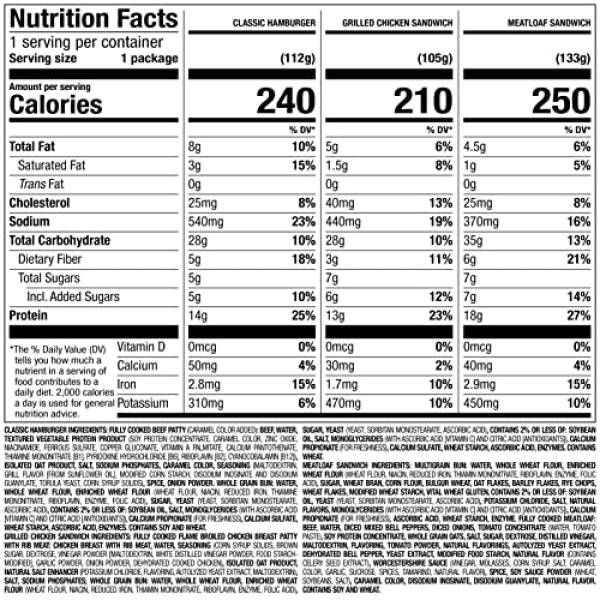Nutrisystem Frozen Sandwich Bundle - 21 Count