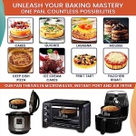 RFAQK 100PC Cake Pan Set & Decorating Kit: 3 Non-Stick Pans (10, 18, 23 cm)