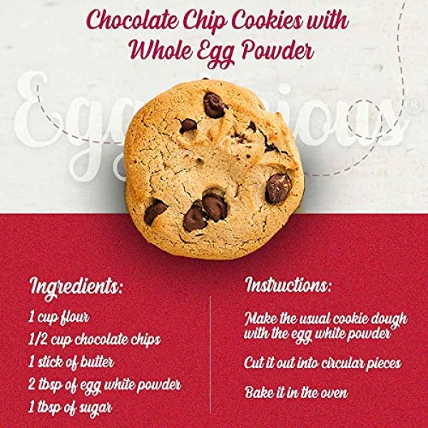 Eggylicious Whole Egg Powder, 454g, Non-GMO, No Additives